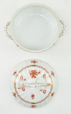 Lot 150 - HEREND, HUNGARY - ORANGE APPONYI CHINESE BOUQUET DINNERWARE