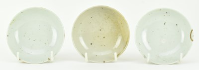 Lot 141 - GROUP OF NINE QING DYNASTY CERAMIC PIECES 清 粉彩杯碟九件