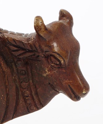 Lot 266 - EARLY 20TH CENTURY BRONZE NANDI WORSHIP INDIAN COW