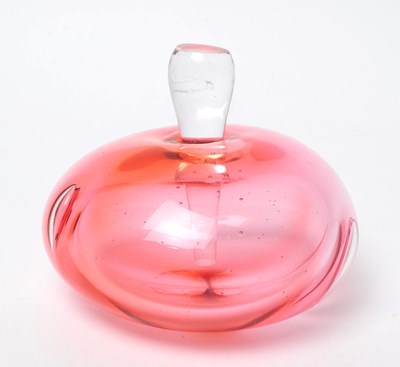 Lot 70 - NUTMEG CRANBERRY GLASS SCENT BOTTLE