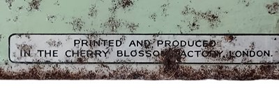 Lot 137 - CHERRY BLOSSOM - ADVERTISING TIN SHOP SIGN