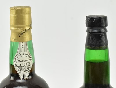 Lot 200 - TWO MADEIRA PORTUGAL LOMELINO SWEET WINE BOTTLES