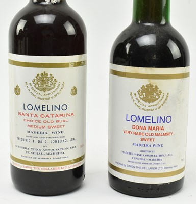 Lot 200 - TWO MADEIRA PORTUGAL LOMELINO SWEET WINE BOTTLES