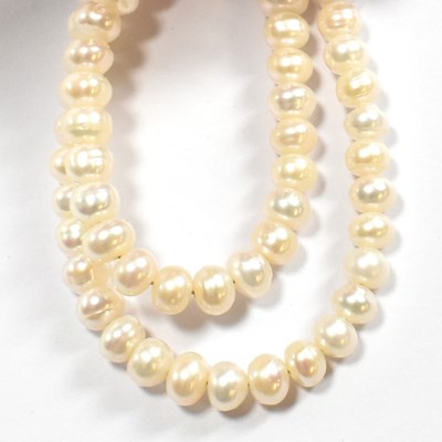 Lot 252 - GOLD & PEARL CHOKER NECKLACE