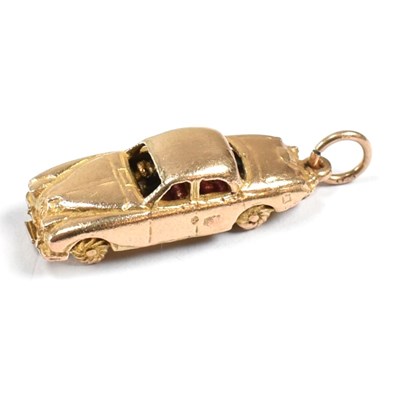 Lot 221 - HALLMARKED 9CT GOLD CAR CHARM