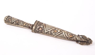 Lot 264 - JU CA SILVER PLATED GAUCHO KNIFE