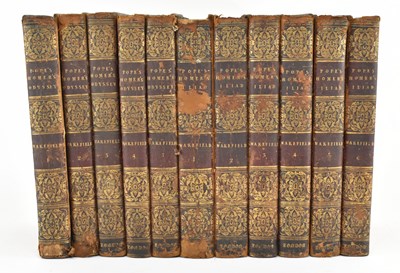 Lot 24 - BINDINGS. 1797 THE ODYSSEY & THE ILIAD OF HOMER TRANS. POPE IN FULL LEATHER