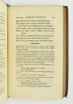 Lot 24 - BINDINGS. 1797 THE ODYSSEY & THE ILIAD OF HOMER TRANS. POPE IN FULL LEATHER
