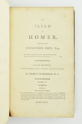 Lot 24 - BINDINGS. 1797 THE ODYSSEY & THE ILIAD OF HOMER TRANS. POPE IN FULL LEATHER