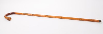 Lot 271 - MID CENTURY JAPANESE CARVED WALKING STICK