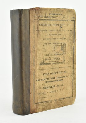 Lot 68 - US HISTORY. 1833 BOSTON DIRECTORY PUBLISHED CHARLES STIMPSON WITH ADVERTS