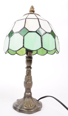 Lot 282 - PAIR OF 20TH CENTURY TIFFANY STYLE TABLE LAMPS