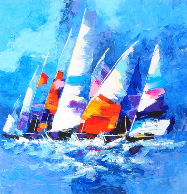 Lot 59 - CORTES (B. 1963) - SAILING BOATS