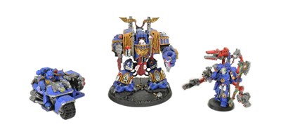 Lot 789 - WARHAMMER - SPACE MARINES PRO PAINTED MODELS