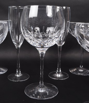 Lot 1 - WATERFORD - COLLECTION OF LISMORE CUT GLASS DRINKING GLASSES