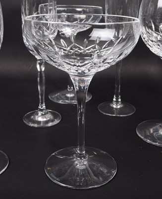 Lot 1 - WATERFORD - COLLECTION OF LISMORE CUT GLASS DRINKING GLASSES