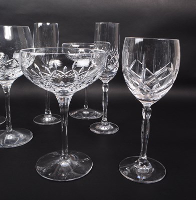 Lot 1 - WATERFORD - COLLECTION OF LISMORE CUT GLASS DRINKING GLASSES