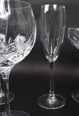 Lot 1 - WATERFORD - COLLECTION OF LISMORE CUT GLASS DRINKING GLASSES