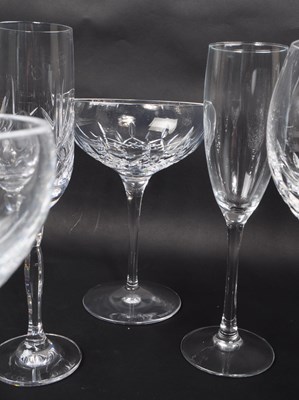 Lot 1 - WATERFORD - COLLECTION OF LISMORE CUT GLASS DRINKING GLASSES