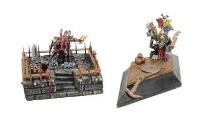 Lot 793 - WARHAMMER - CHAOS SKULLTAKER & ORK PIRATE KAPTIN BADRUKK