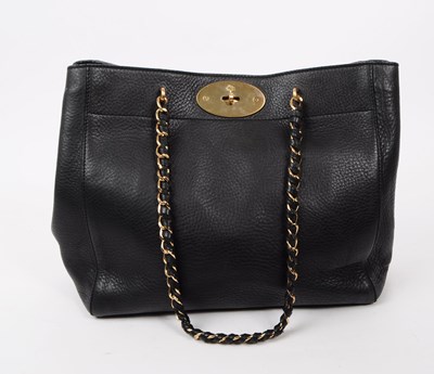 Lot 291 - MULBERRY - CONTEMPORARY BLACK LEATHER HANDBAG