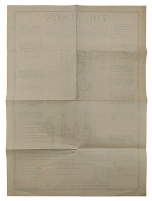 Lot 151 - THE AUSTIN - PAPER LUBRICATION CHART