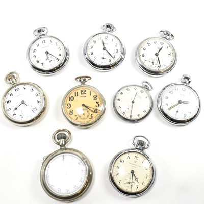 Lot 319 - COLLECTION OF NICKEL SILVER POCKET WATCHES