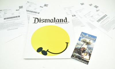 Lot 129 - BANKSY - DISMALAND BEMUSEMENT PARK PROGRAMME / FLYER / MAP