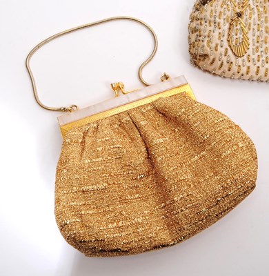Lot 298 - THREE 1920S STYLE BEADED PURSES