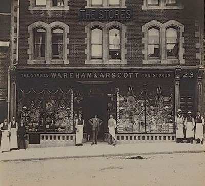 Lot 146 - ORIGINAL SHOPFRONT PHOTOGRAPH OF WAREHAM & ARSCOTT