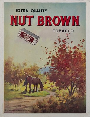 Lot 166 - NUT BROWN TOBACCO - 1960S SHOP DISPLAY POSTER