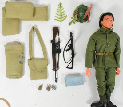 Lot 817 - TOMMY GUNN - PEDIGREE - VINTAGE ACTION MAN STYLE FIGURE / DOLL
