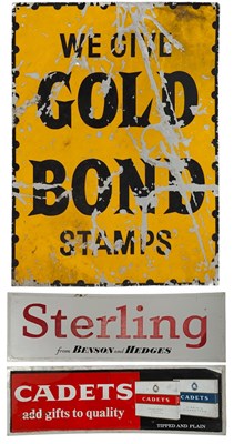 Lot 41 - NEWSAGENTS - THREE 20TH CENTURY ADVERTISING SIGNS