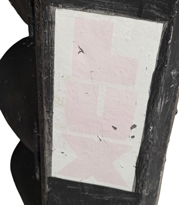Lot 173 - 20TH CENTURY ALUMINIUM CASED TRAFFIC LIGHT