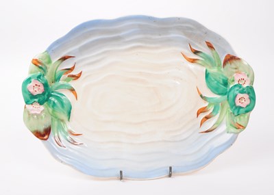 Lot 109 - CLARICE CLIFF, NEWPORT - MID CENTURY 1940S ' POND ' CERAMIC PLATE