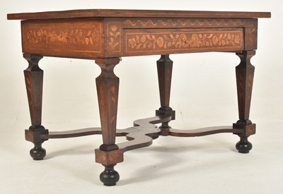 Lot 270 - DUTCH 18TH CENTURY MARQUETRY ROSEWOOD WRITING LIBRARY TABLE DESK