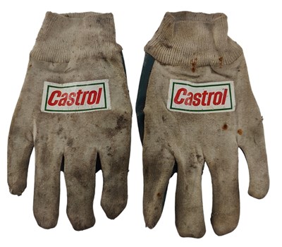 Lot 92 - CASTROL - PAIR OF ORIGINAL GARAGE GLOVES