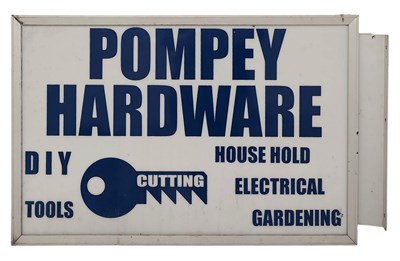 Lot 175 - POMPEY HARDWARE - DOUBLE SIDED LIGHT BOX