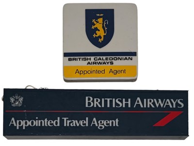 Lot 140 - BRITISH AIRWAYS - TWO TRAVEL AGENT LIGHT BOXES