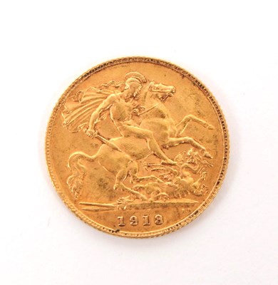 Lot 530 - 1913 GEORGE V GOLD HALF SOVEREIGN COIN