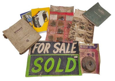 Lot 159 - MIXED SELECTION OF VINTAGE MOTORING EPHEMERA