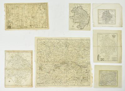 Lot 237 - MAPS. COLLECTION OF SEVEN LOOSE ENGRAVED 18TH CENTURY & LATER MAPS