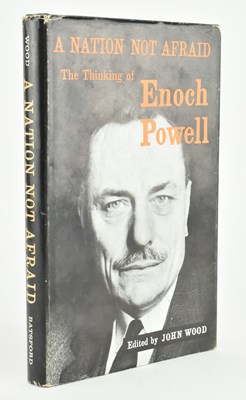 Lot 135 - POWELL, ENOCH. 1965 A NATION NOT AFRAID FIRST ED WITH TWO SIGNED LETTERS TIPPED IN