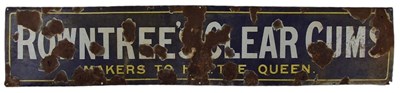 Lot 209 - ROWNTREE'S CLEAR GUMS - 19TH CENTURY ENAMEL SIGN