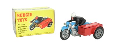 Lot 14 - BUDGIE TOYS - VINTAGE EXPRESS DELIVERY SIDECAR OUTFIT