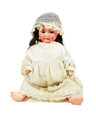 Lot 365 - DOLLS - EARLY 20TH CENTURY GERMAN BISQUE HEADED DOLL