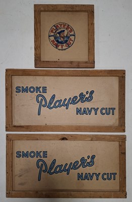 Lot 216 - PLAYER'S NAVY CUT - THREE ADVERTISING PANELS