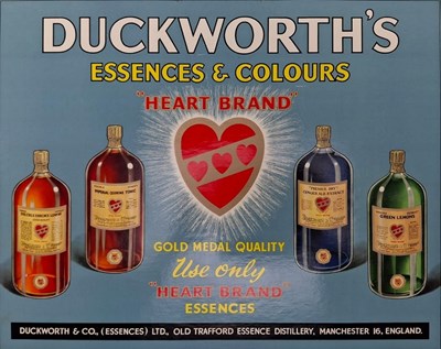 Lot 58 - DUCKWORTH'S ESSENCES & COLOURS - PICTORIAL SHOWCARD