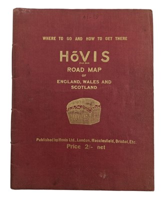 Lot 172 - HOVIS. VINTAGE MID CENTURY HOVIS ROAD MAP, WHERE TO GO & HOW TO GET THERE