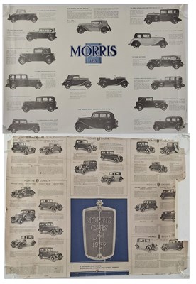 Lot 148 - MORRIS AUTOMOBILES - TWO VNITAGE EARLY TO MID 20TH CENTURY CAR POSTERS